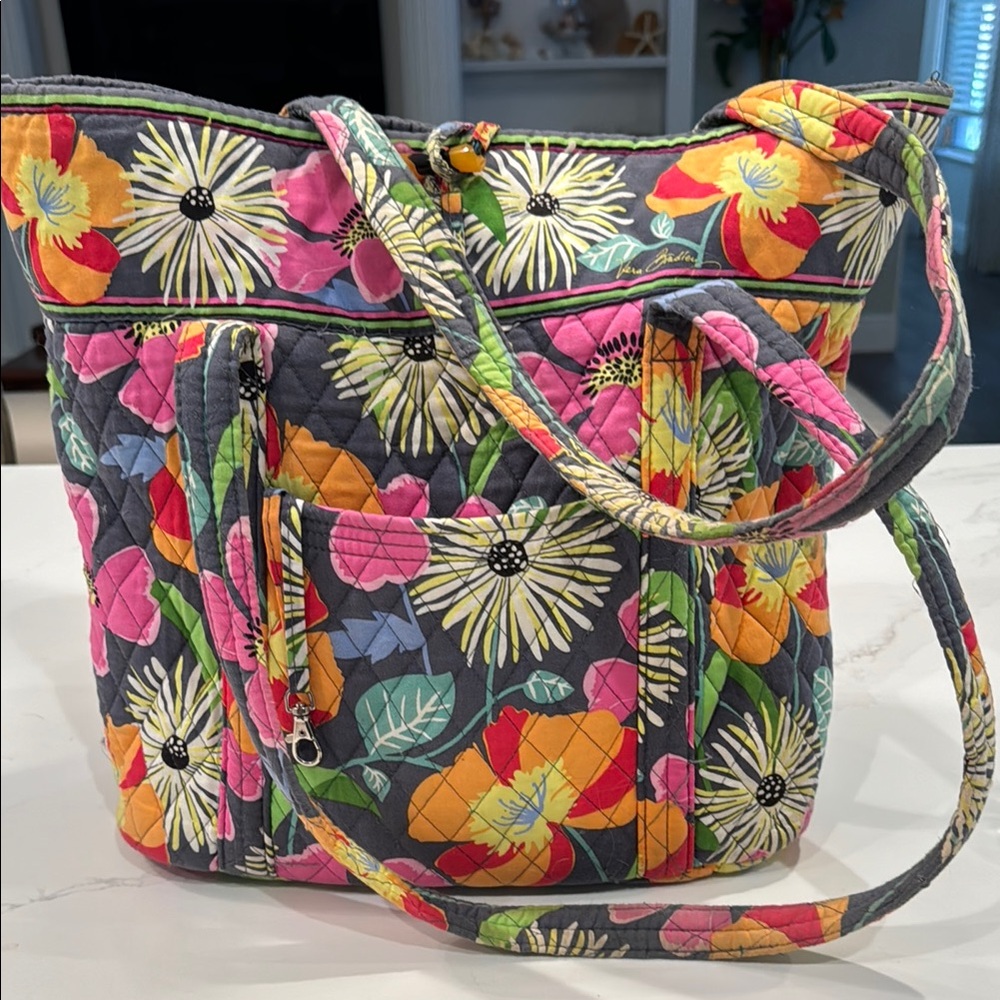 Vera Bradley Floral Quilted Tote Bag